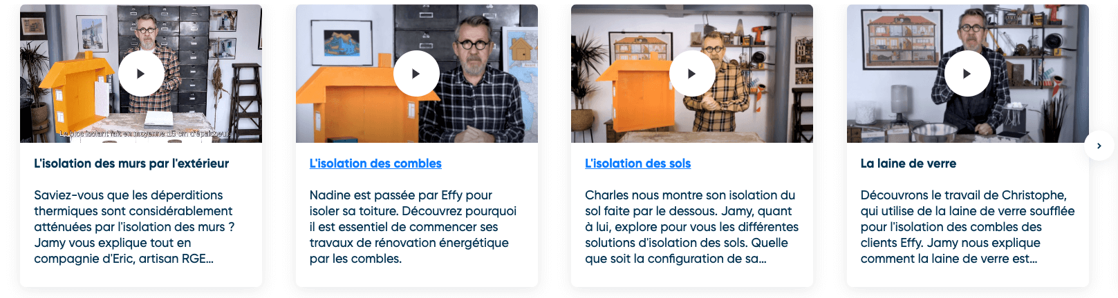 Reech imagine et orchestre la 1ère campagne d'Effy, incarnée par Jamy