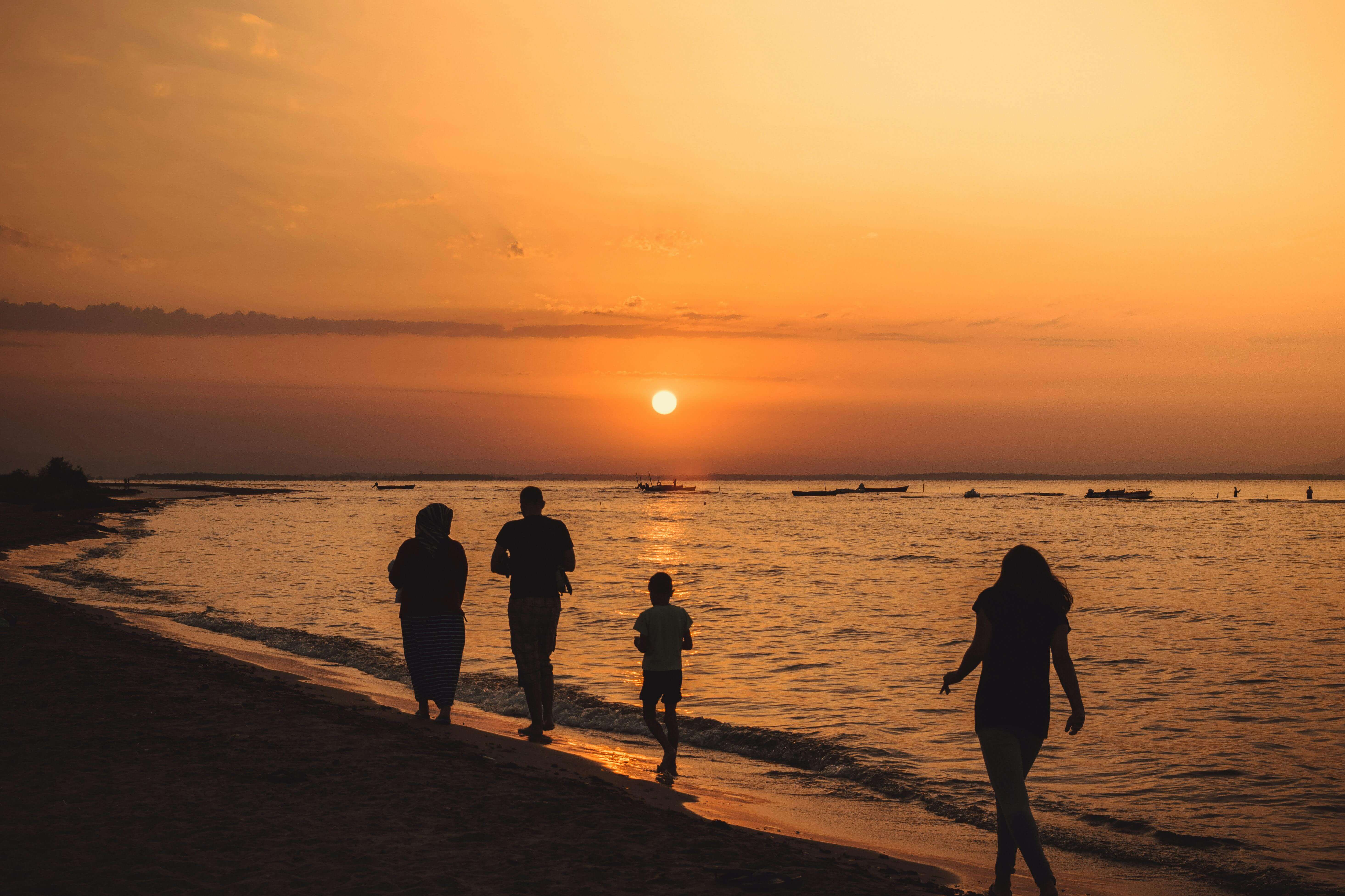 Famille sur la plage