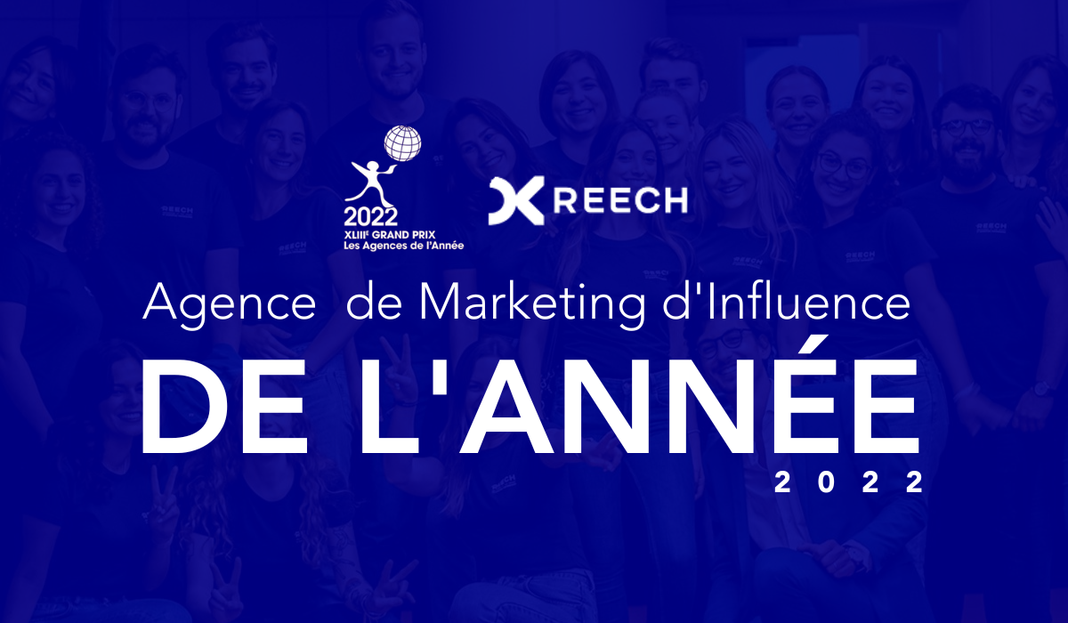 Reech élue agence de marketing d'influence de l'année 2022